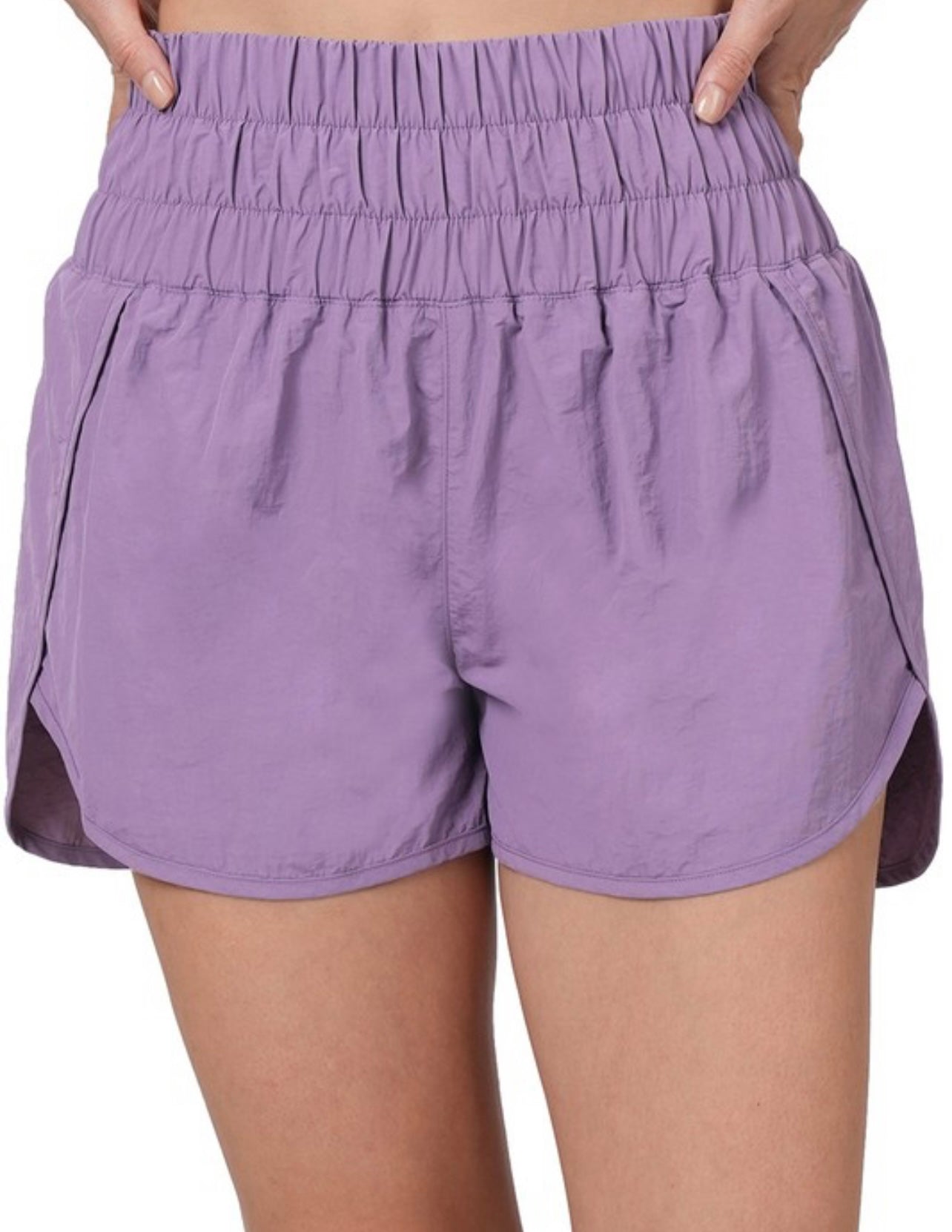 Lilac Grey Running Shorts